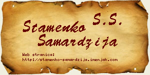 Stamenko Samardžija vizit kartica